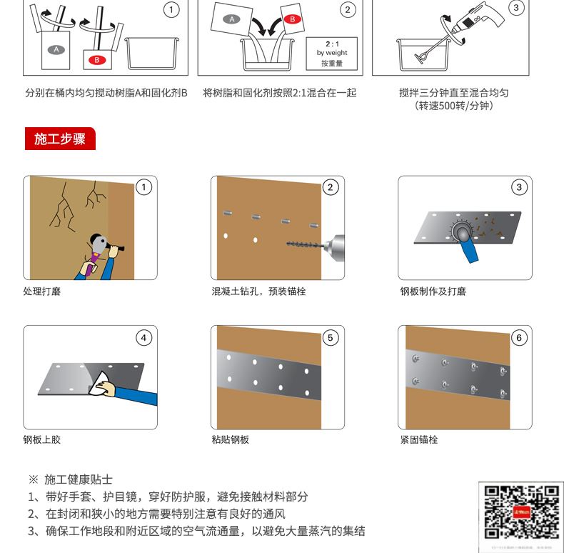 包钢罗源粘钢加固施工过程